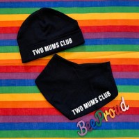 Two Mums Club Hat & Bib Set