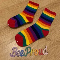 Rainbow Stripey Socks