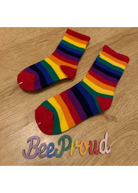 Rainbow Stripey Socks